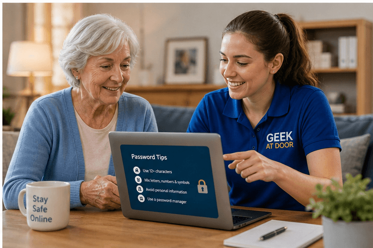 Files being backed up safely from a home computer